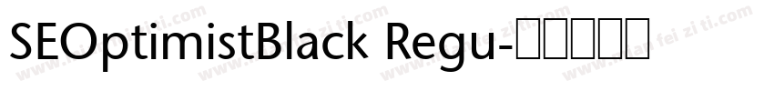 SEOptimistBlack Regu字体转换